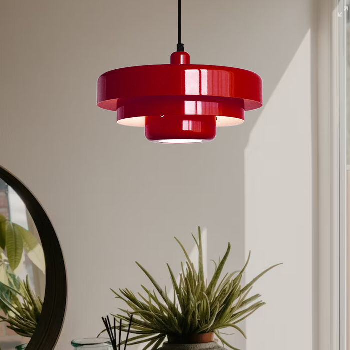 Modern Bauhaus Pendant Light – Minimalist Metal Ceiling Lamp