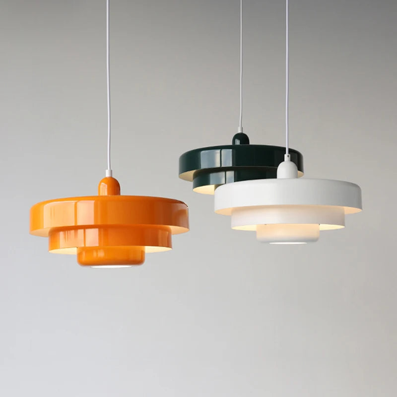 Modern Bauhaus Pendant Light – Minimalist Metal Ceiling Lamp