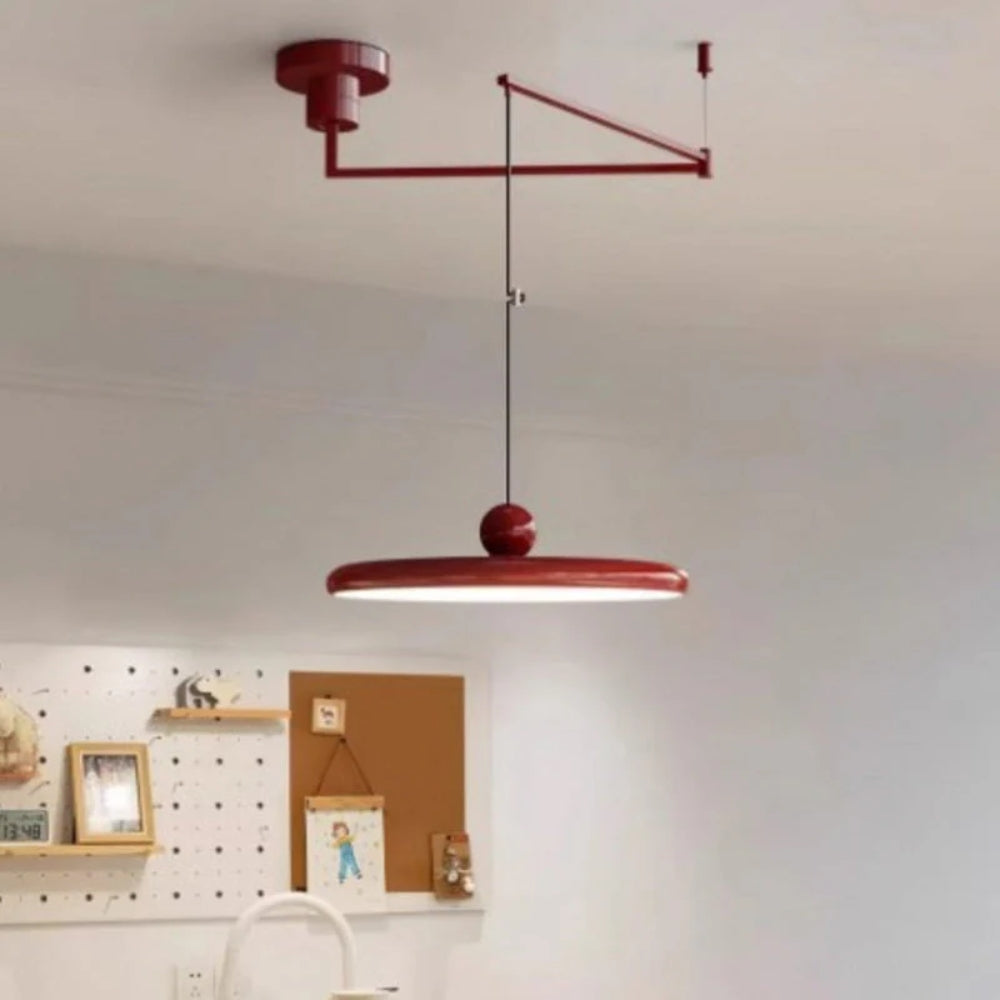 Adjustable Swing Arm Pendant Lamp – Warm Glow Integrated LED