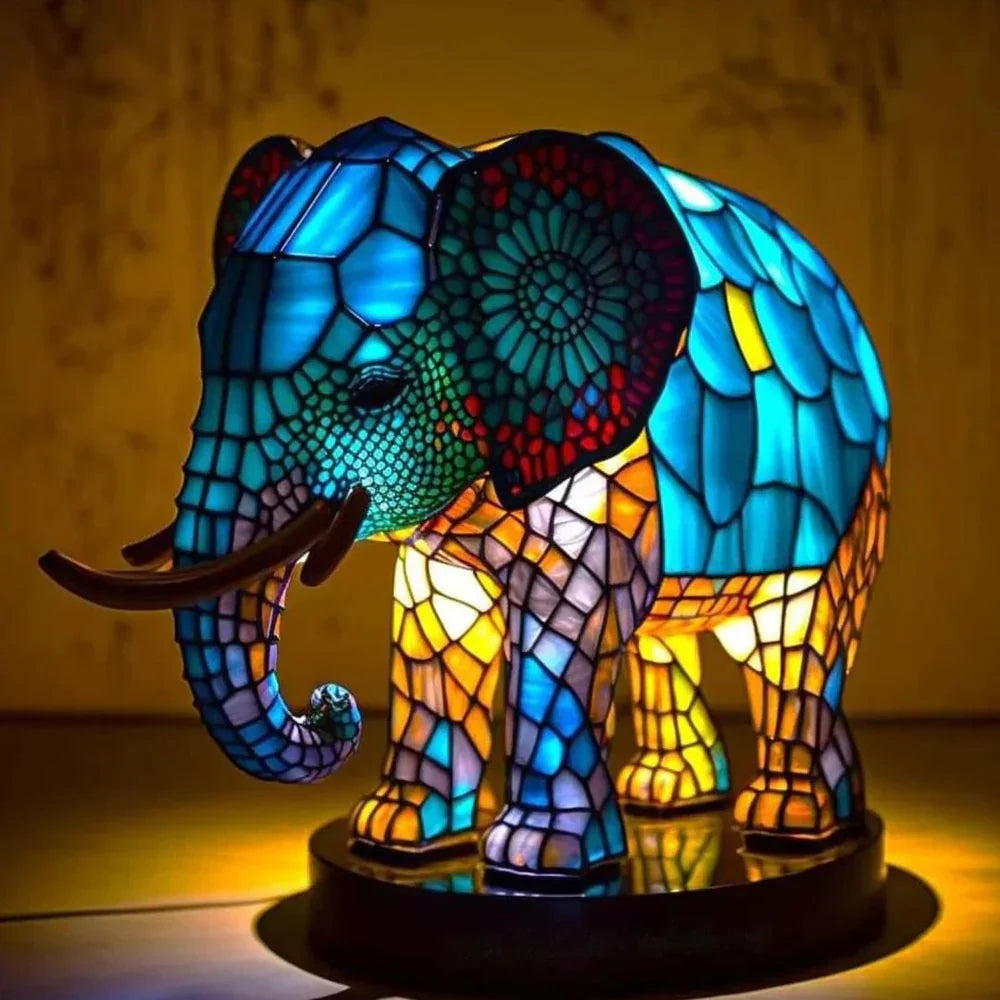 Animal Motifs Table Lamp – Colourful Design & Pleasant Lighting