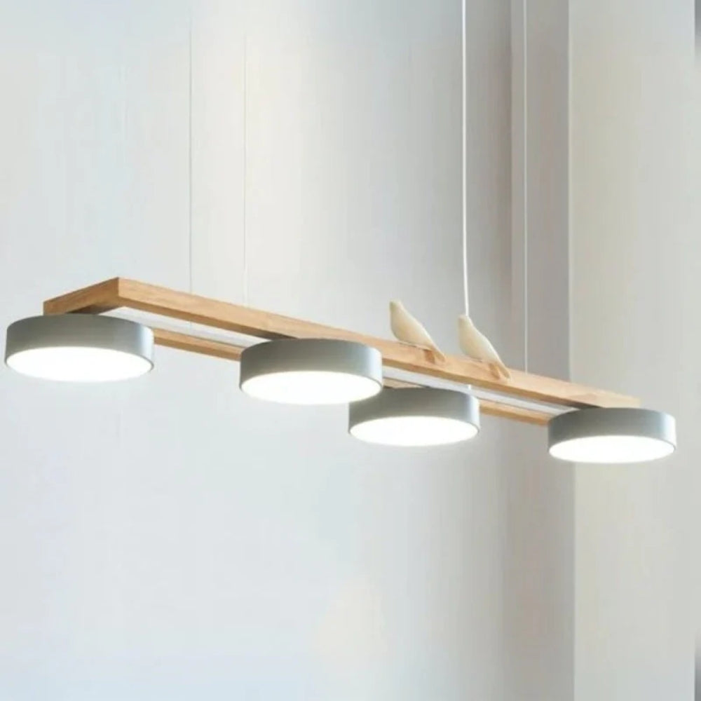 Creative Bird-Inspired Pendant Lamp – 4 Hanging Lamps