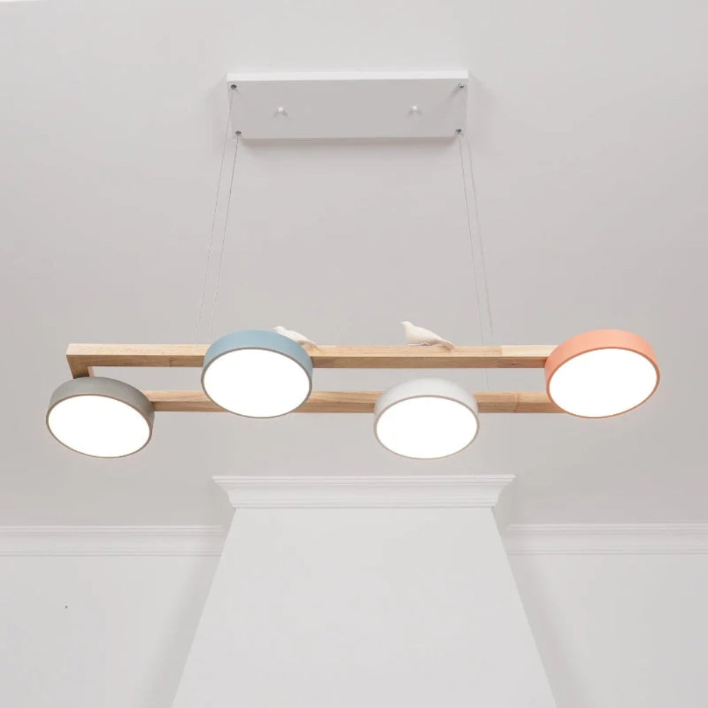 Creative Bird-Inspired Pendant Lamp – 4 Hanging Lamps