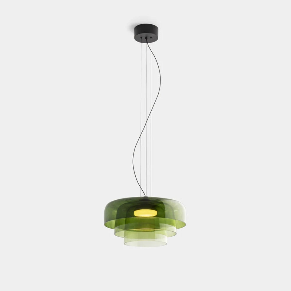 Glass Pendant Lamp – Classic Aesthetic Warm Light for Dining Room and Bedroom