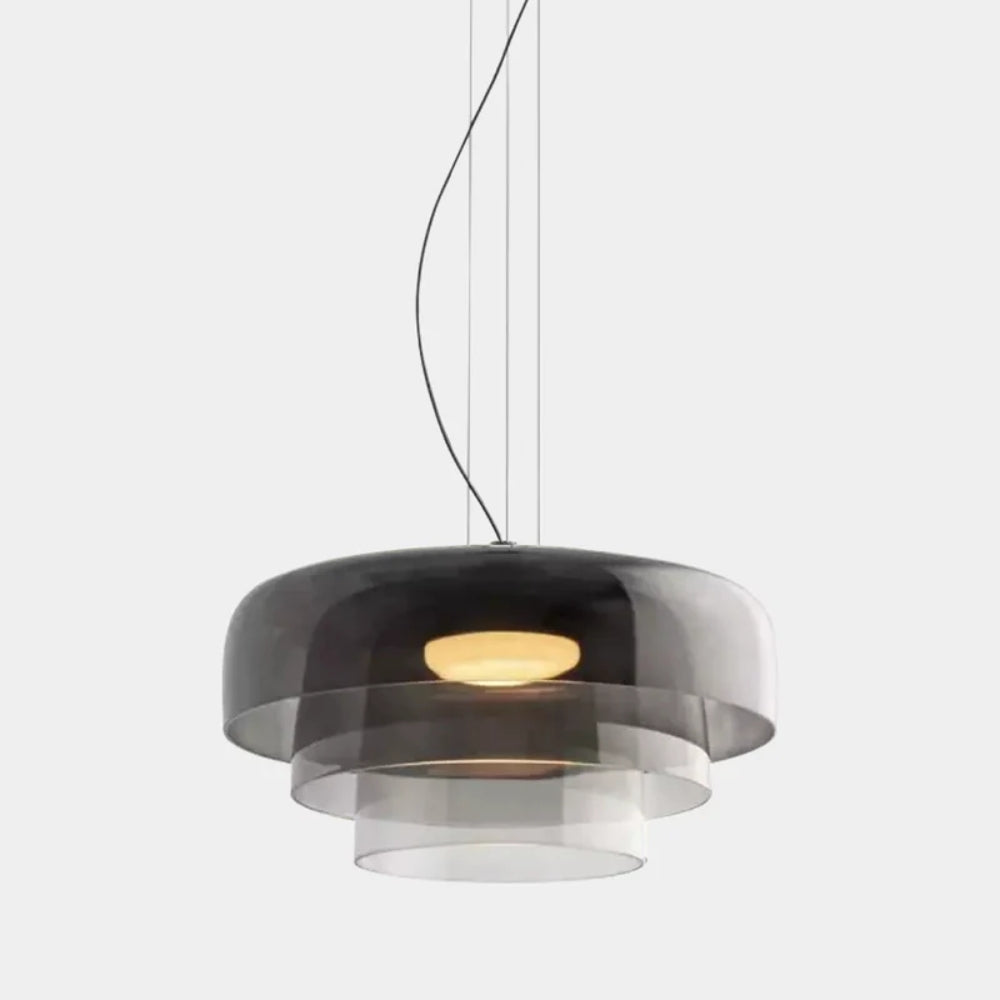 Glass Pendant Lamp – Classic Aesthetic Warm Light for Dining Room and Bedroom