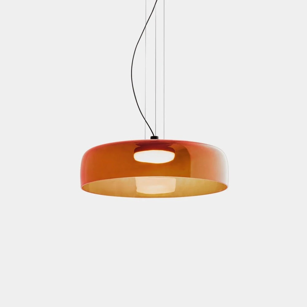 Glass Pendant Lamp – Classic Aesthetic Warm Light for Dining Room and Bedroom