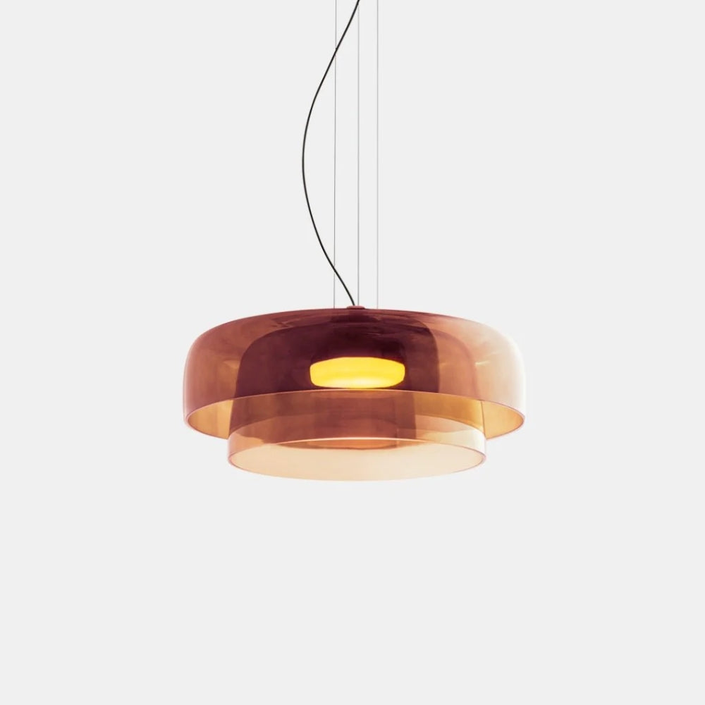 Glass Pendant Lamp – Classic Aesthetic Warm Light for Dining Room and Bedroom