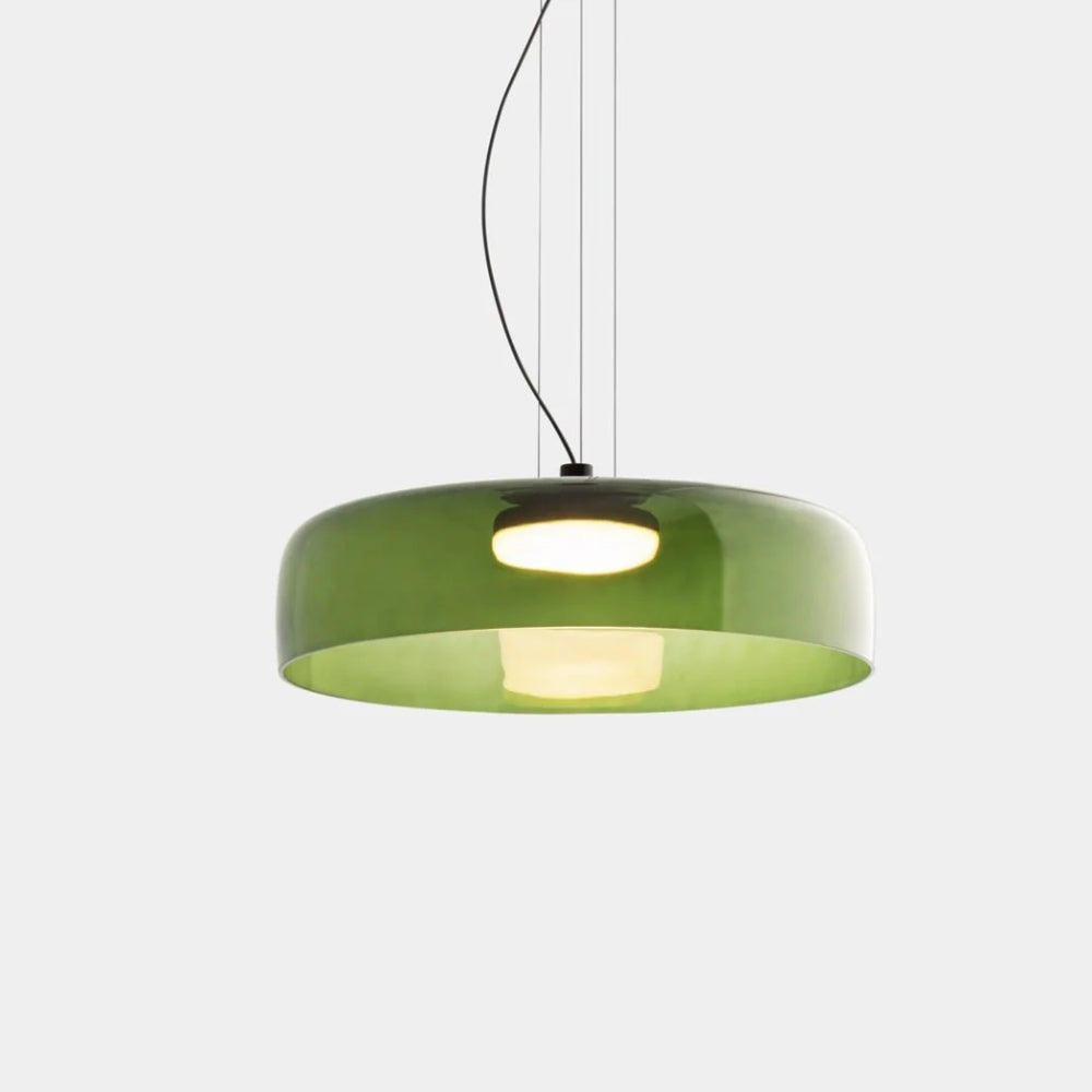 Glass Pendant Lamp – Classic Aesthetic Warm Light for Dining Room and Bedroom