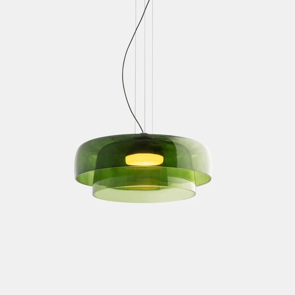 Glass Pendant Lamp – Classic Aesthetic Warm Light for Dining Room and Bedroom