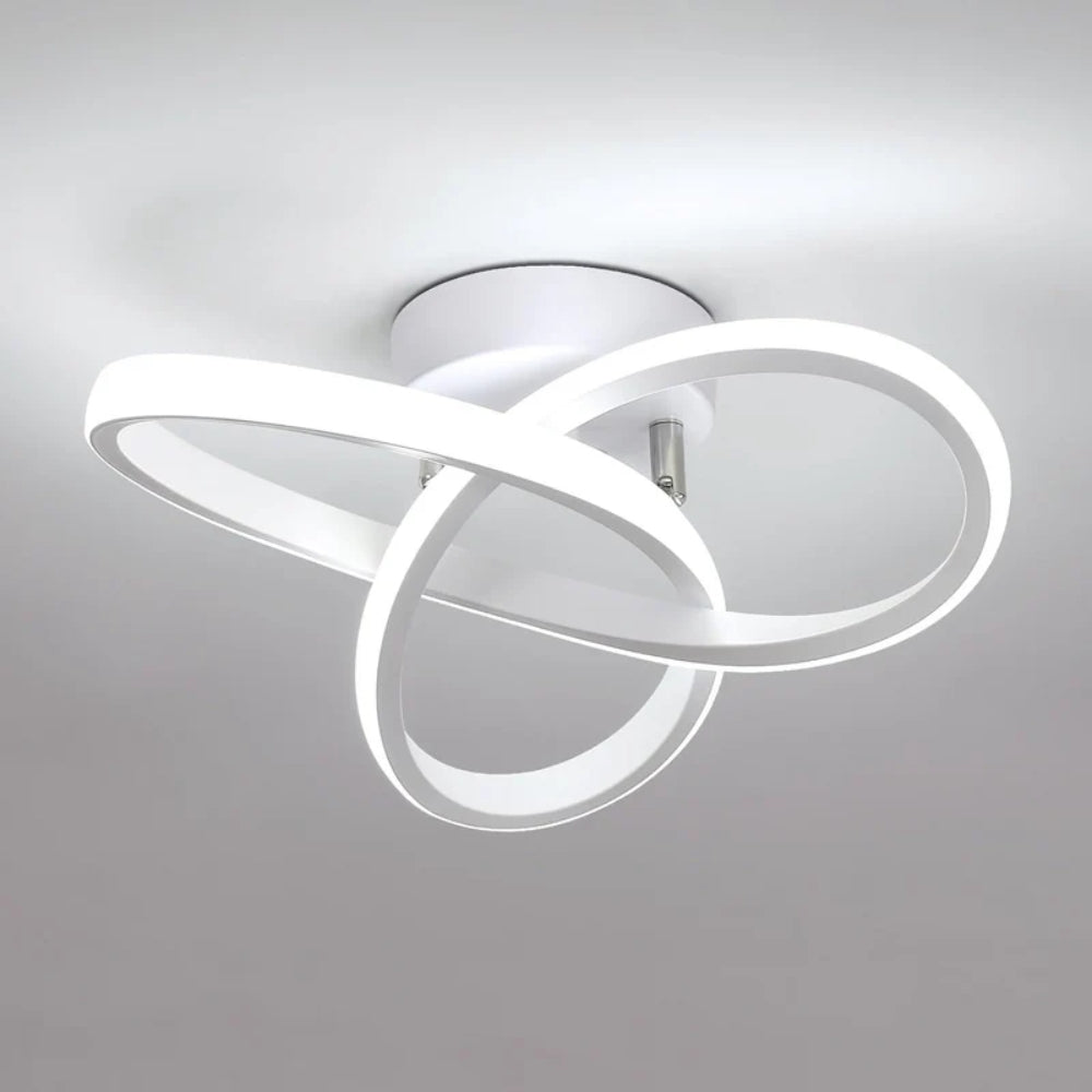 Sculptural LED Ceiling Lamp – Modern Geometric Light