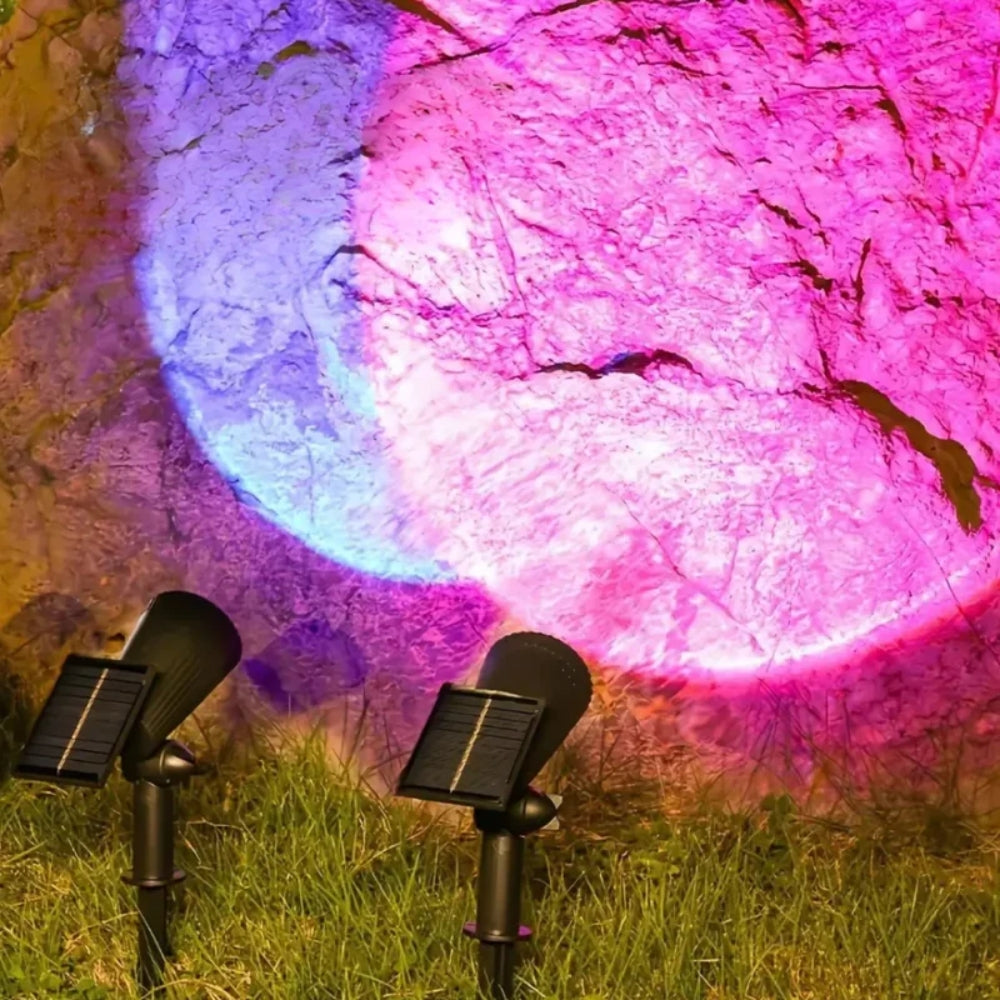 Solar Garden Spotlight - Adjustable Outdoor Lighting