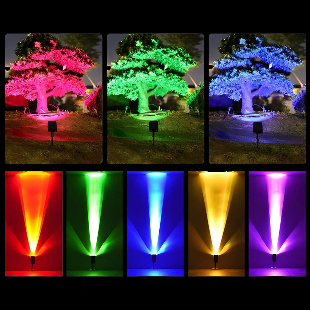 Solar LED Spotlight – Multi-Zoom for Outdoor Installation