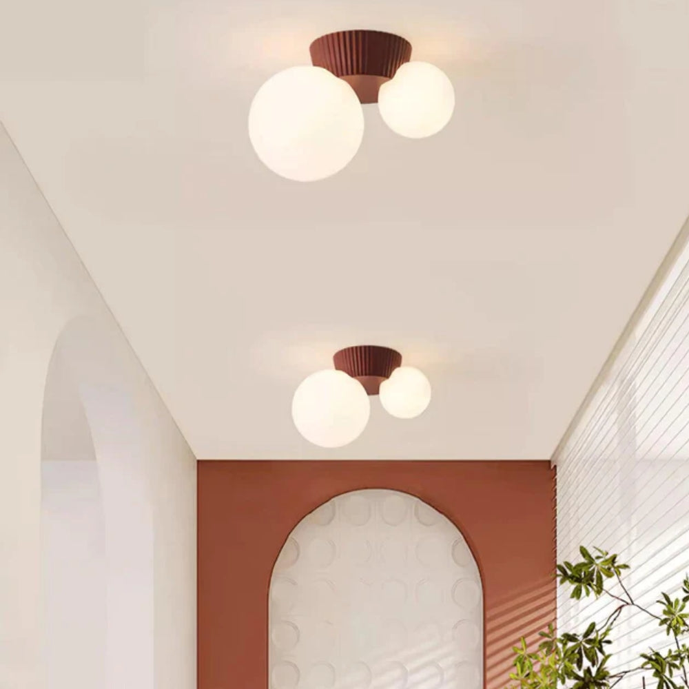 Textured Ceiling Lamp – Flush Mount Lighting for Artistic Interiors