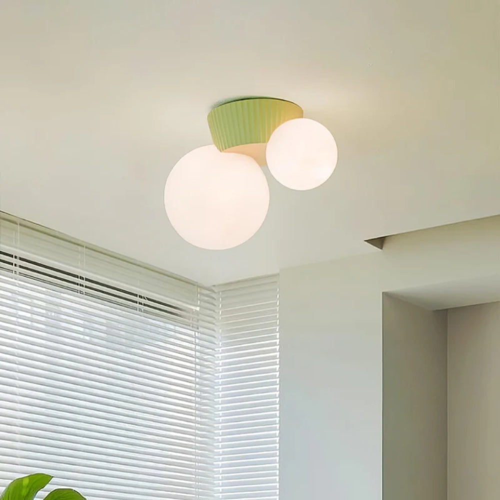 Textured Ceiling Lamp – Flush Mount Lighting for Artistic Interiors