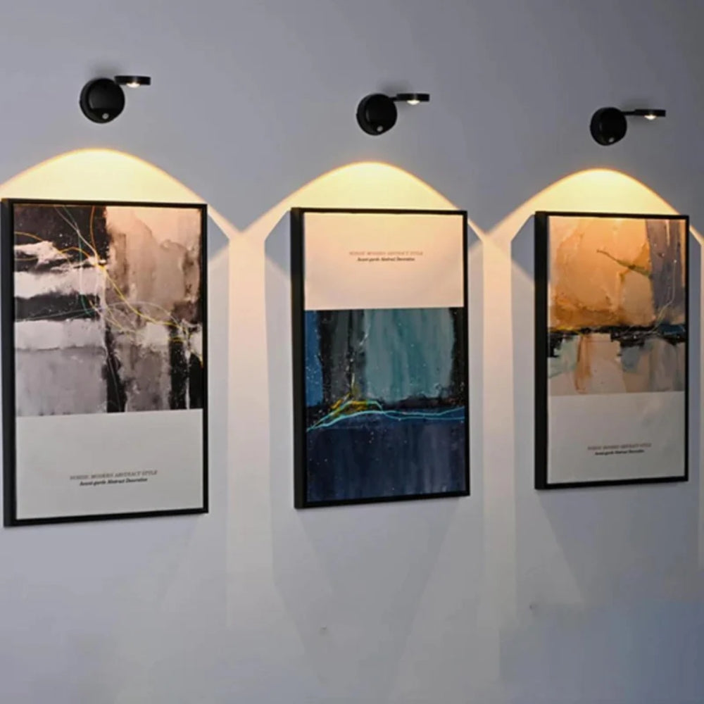 Wireless Smart Wall Lamp – 360° Motion-Sensitive Spotlight