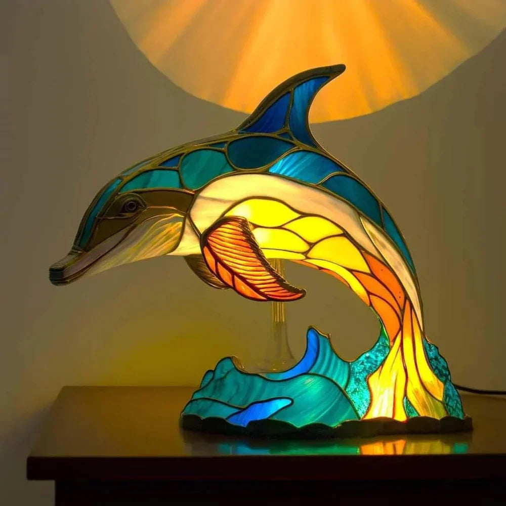 Animal Motifs Table Lamp – Colourful Design & Pleasant Lighting