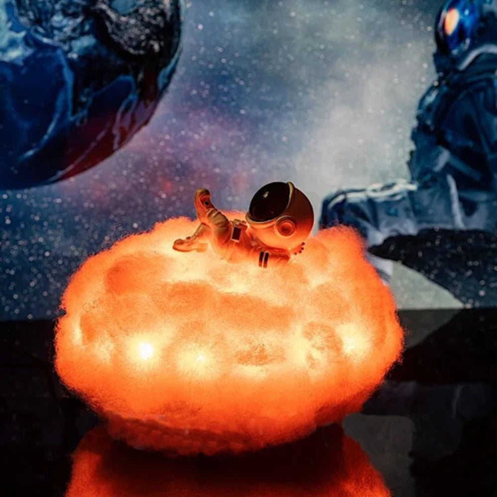 Astronaut Cloud Night Light – LED Table Lamp with Colour Changing Function