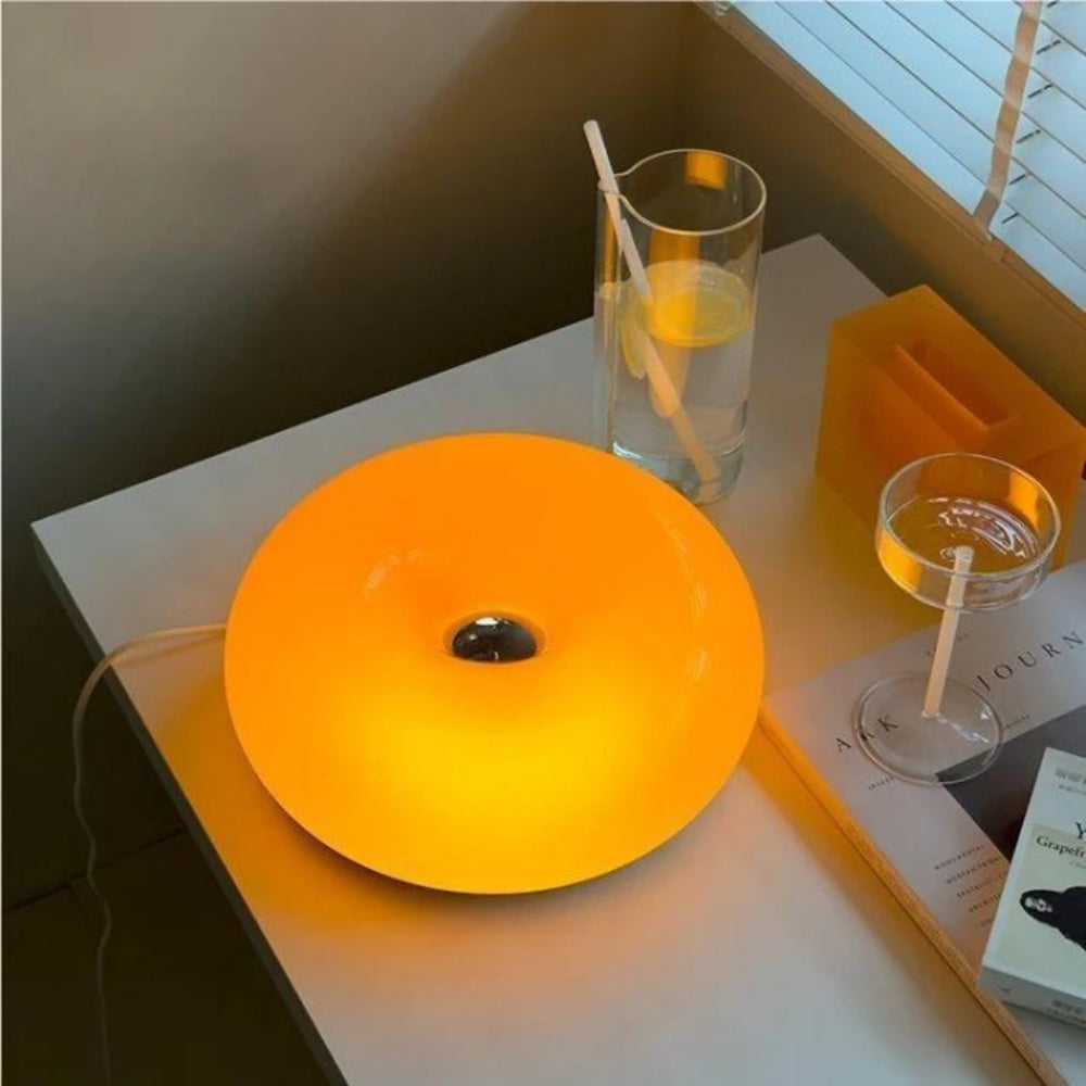 Bauhaus Doughnut Table Lamp – Touch Control with 3 Light Modes