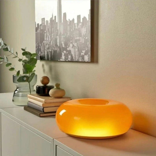 Bauhaus Doughnut Table Lamp – Touch Control with 3 Light Modes