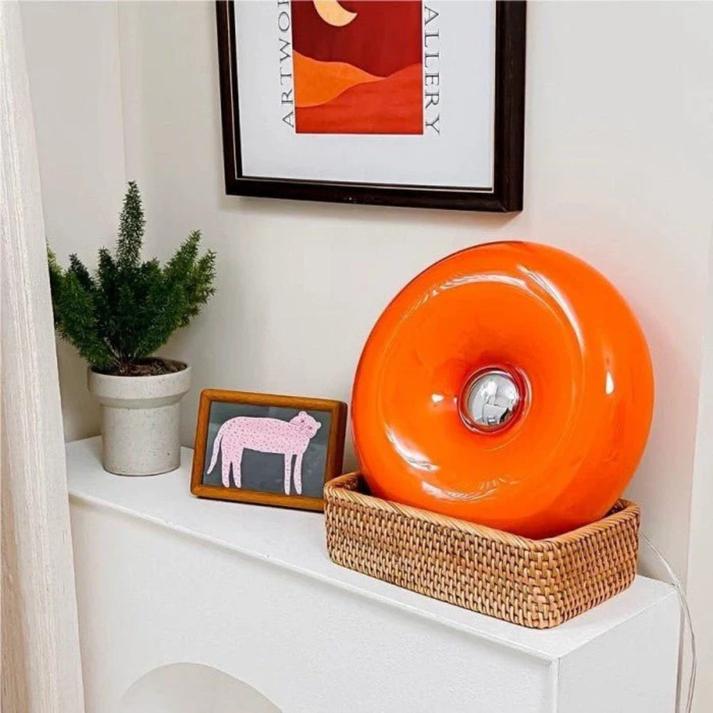 Bauhaus Doughnut Table Lamp – Touch Control with 3 Light Modes