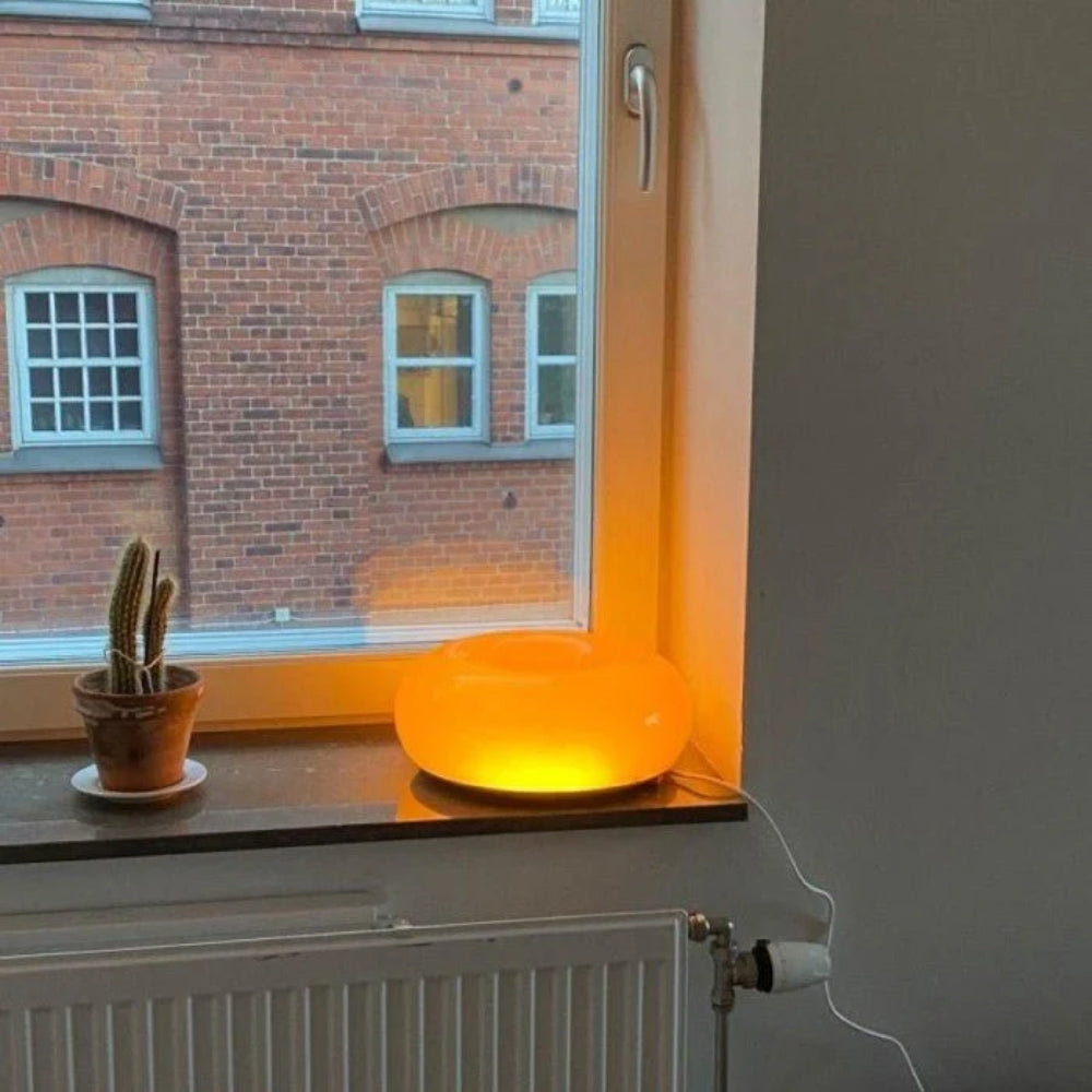 Bauhaus Doughnut Table Lamp – Touch Control with 3 Light Modes