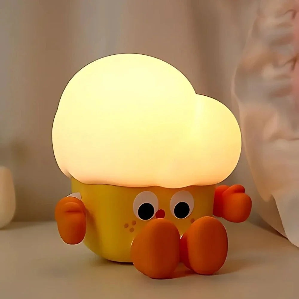 Bedside Table Lamp with Animal Motifs – Warm Glow & Easy Touch Control