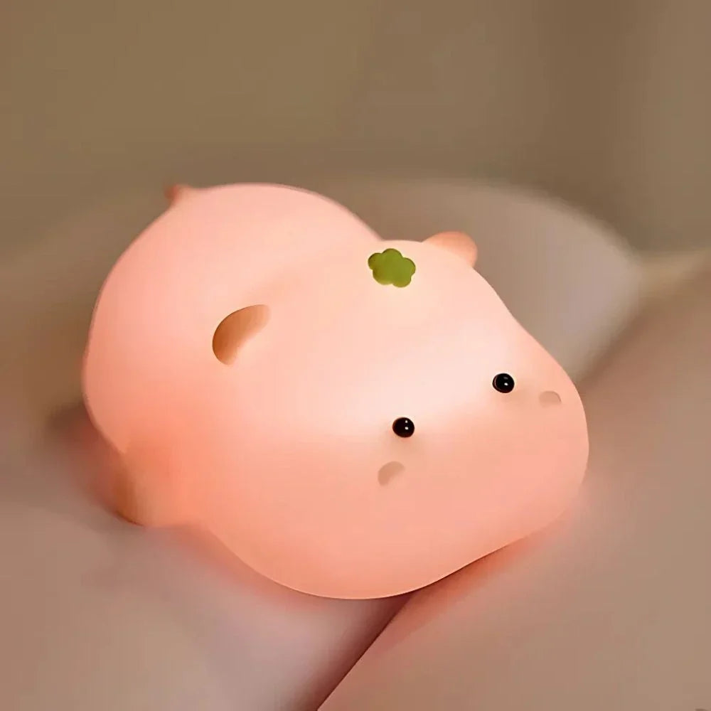 Bedside Table Lamp with Animal Motifs – Warm Glow & Easy Touch Control