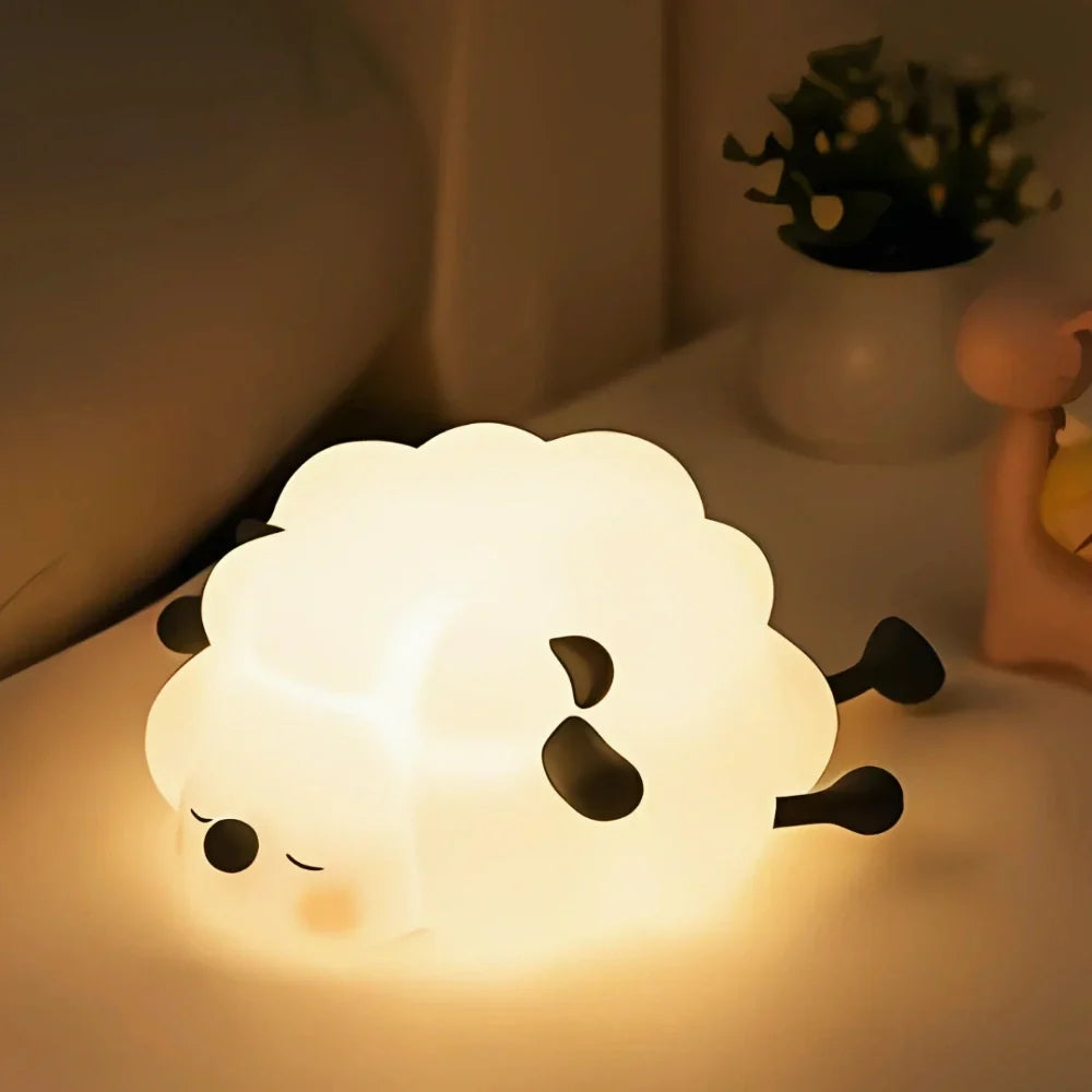 Bedside Table Lamp with Animal Motifs – Warm Glow & Easy Touch Control