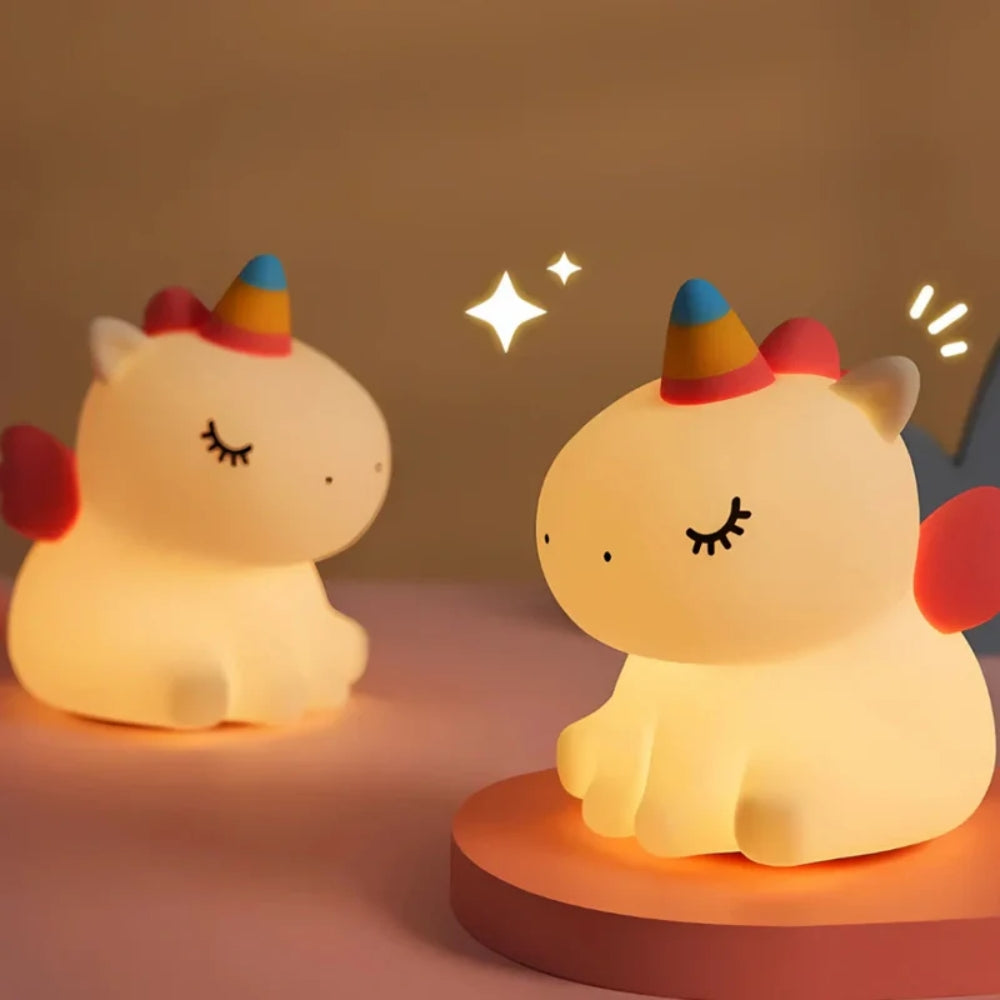 Bedside Table Lamp with Animal Motifs – Warm Glow & Easy Touch Control