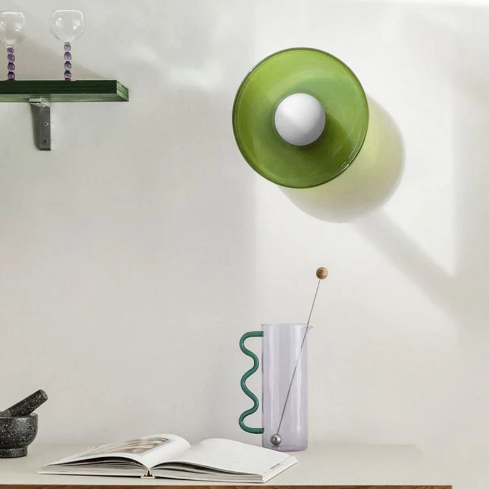 Compact Indoor Lamp – Ceiling and Wall Light Space-Saving Round Design