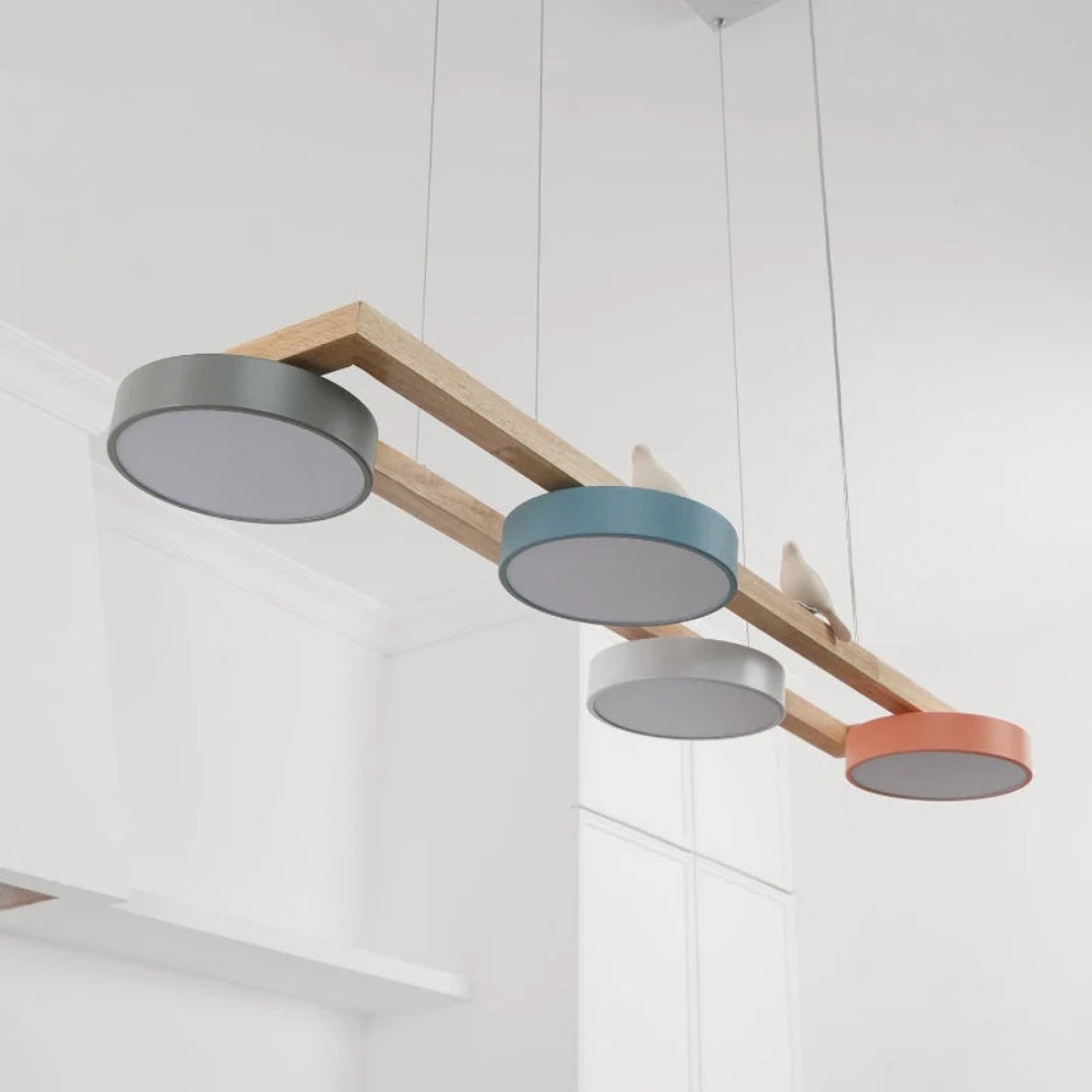 Creative Bird-Inspired Pendant Lamp – 4 Hanging Lamps