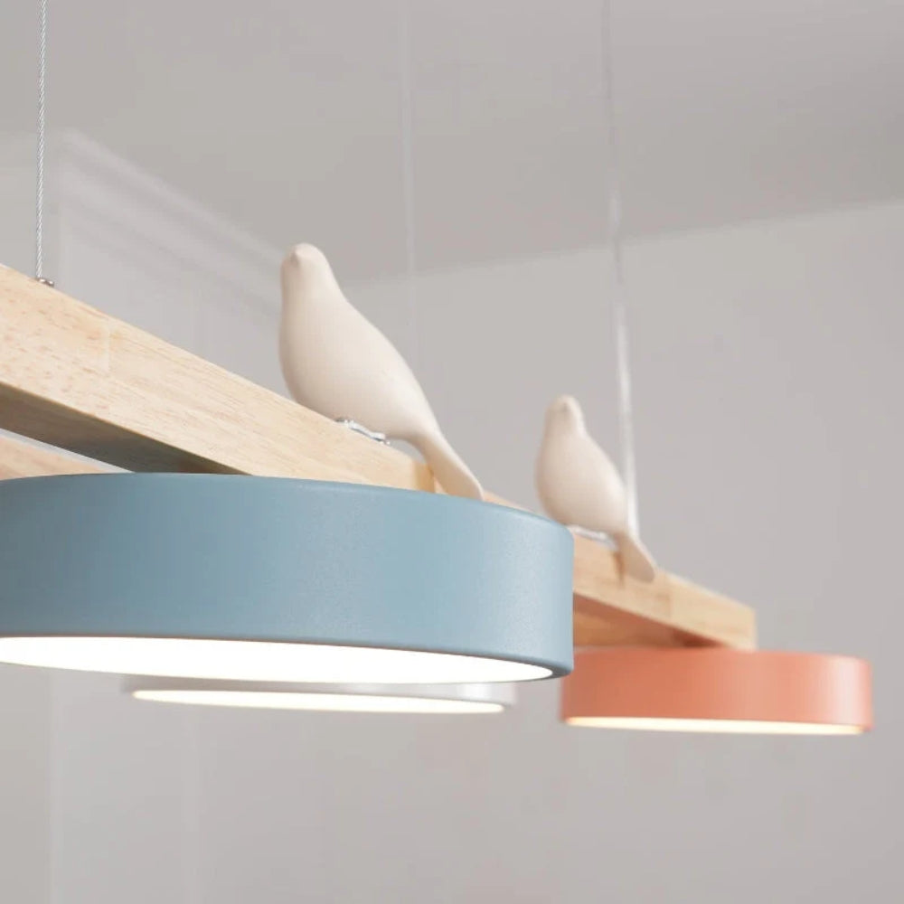 Creative Bird-Inspired Pendant Lamp – 4 Hanging Lamps