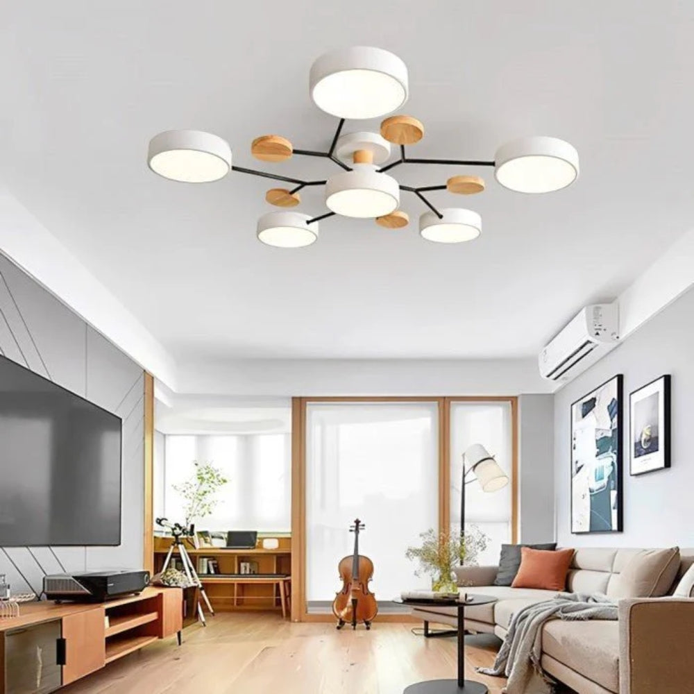 Scandinavian LED Ceiling Light – Modern Branch Design