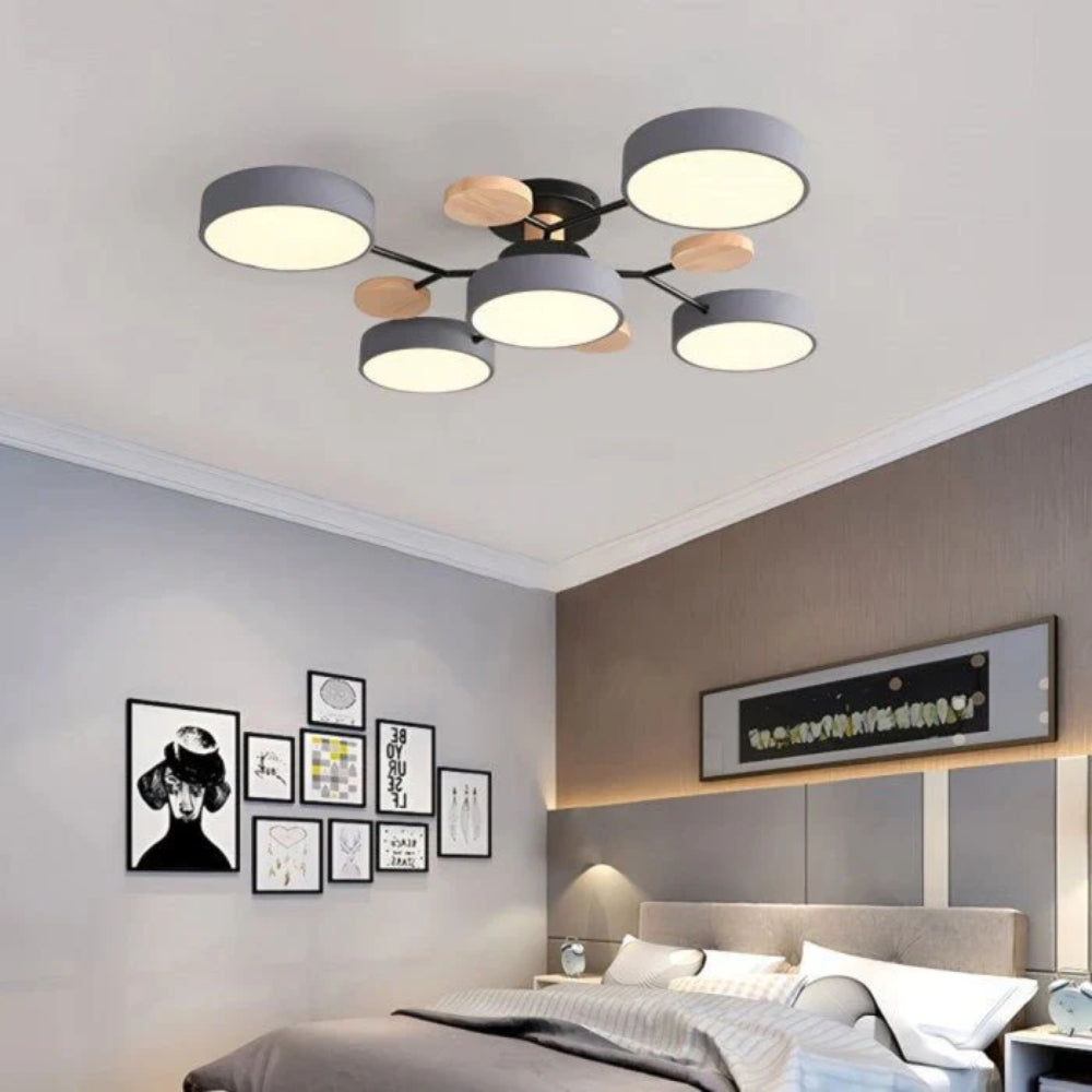 Scandinavian LED Ceiling Light – Modern Branch Design