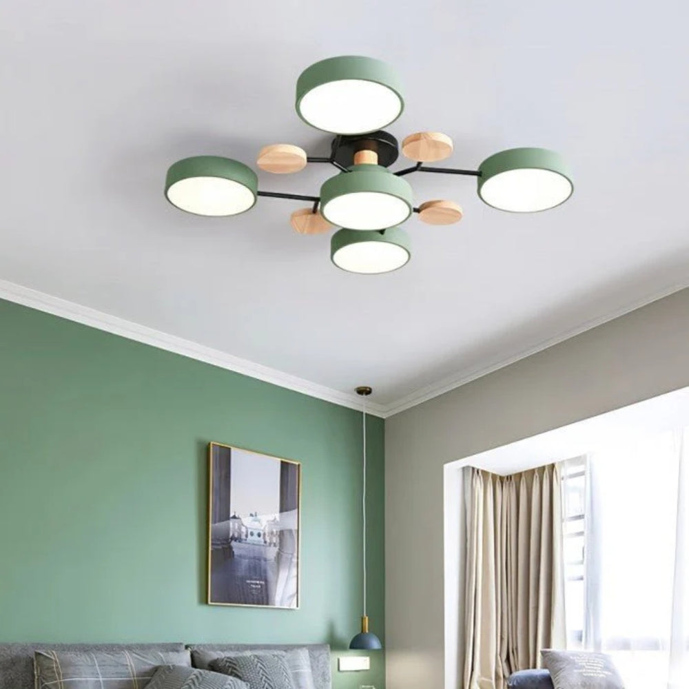 Scandinavian LED Ceiling Light – Modern Branch Design