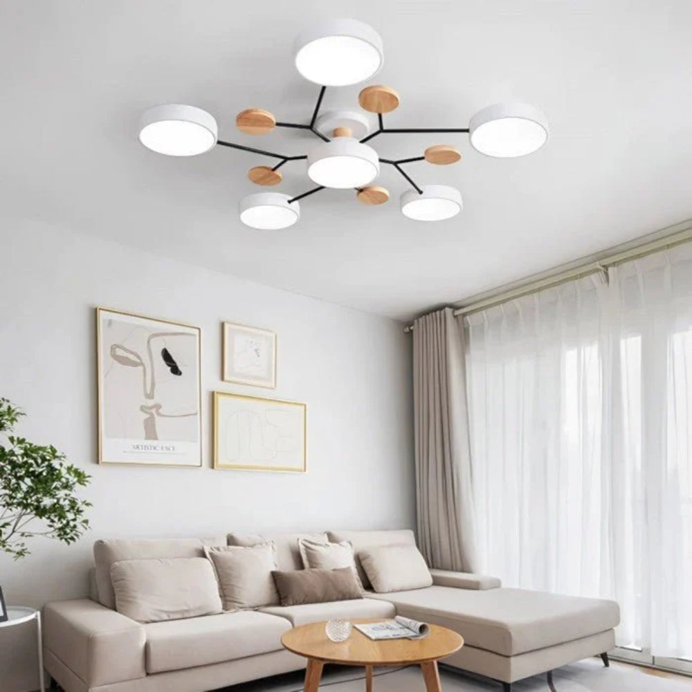 Scandinavian LED Ceiling Light – Modern Branch Design