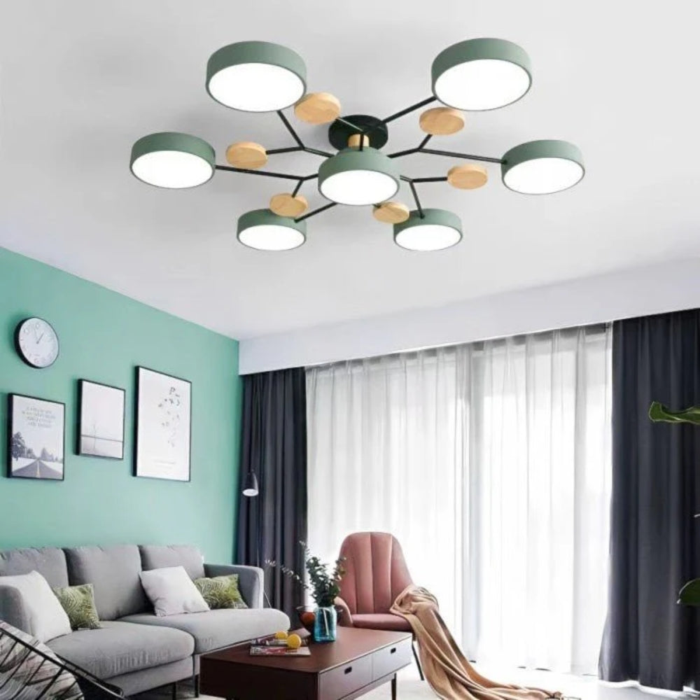 Scandinavian LED Ceiling Light – Modern Branch Design