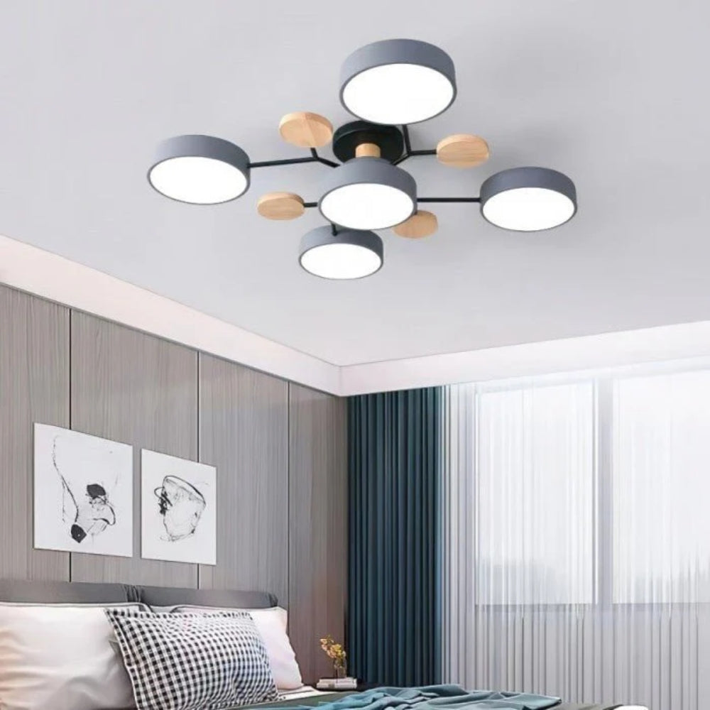 Scandinavian LED Ceiling Light – Modern Branch Design