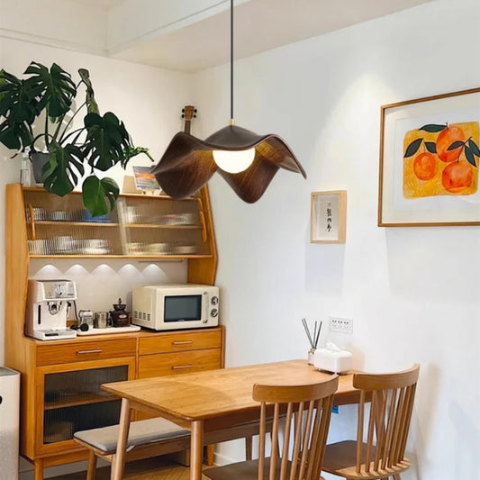 Floral Pattern Pendant Lamp – Hanging Light with Adjustable Cable