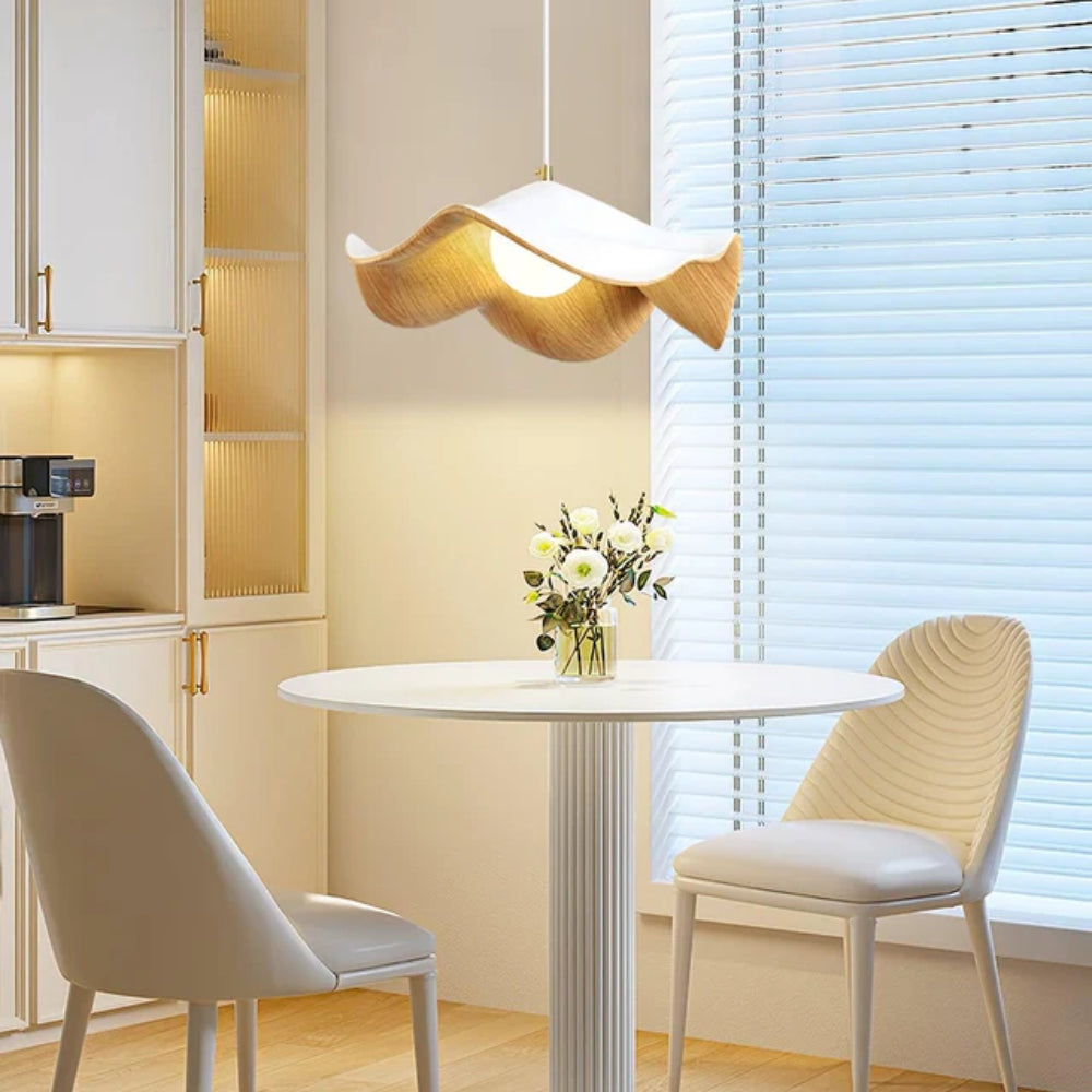 Floral Pattern Pendant Lamp – Hanging Light with Adjustable Cable