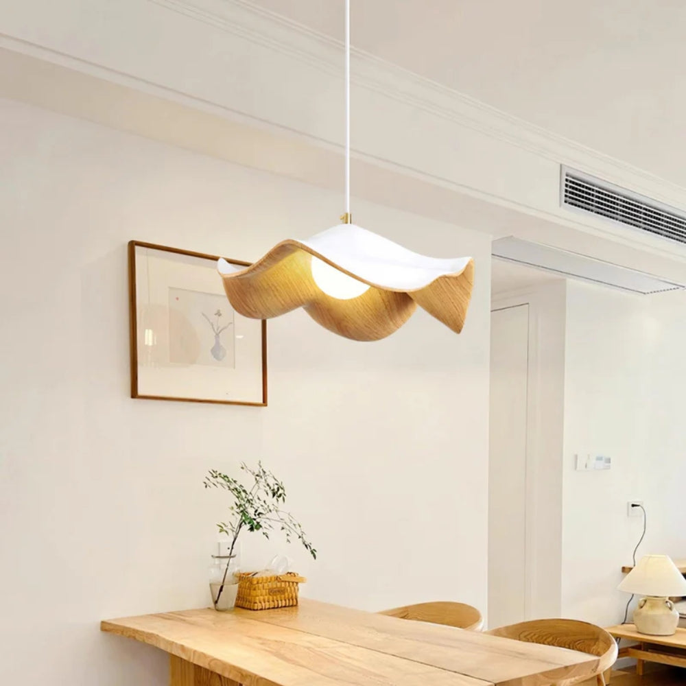 Floral Pattern Pendant Lamp – Hanging Light with Adjustable Cable