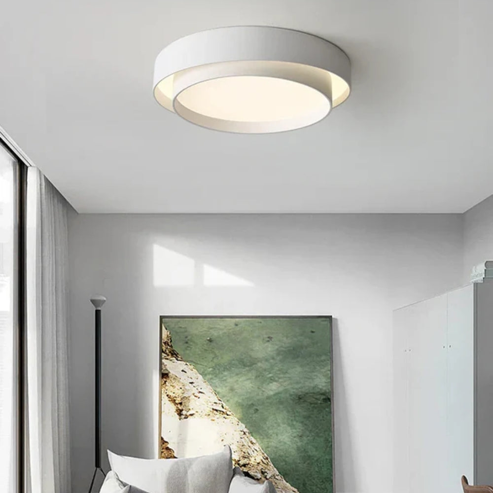 Minimalist LED Ceiling Lamp  – Round Surface Design for Modern Rooms
