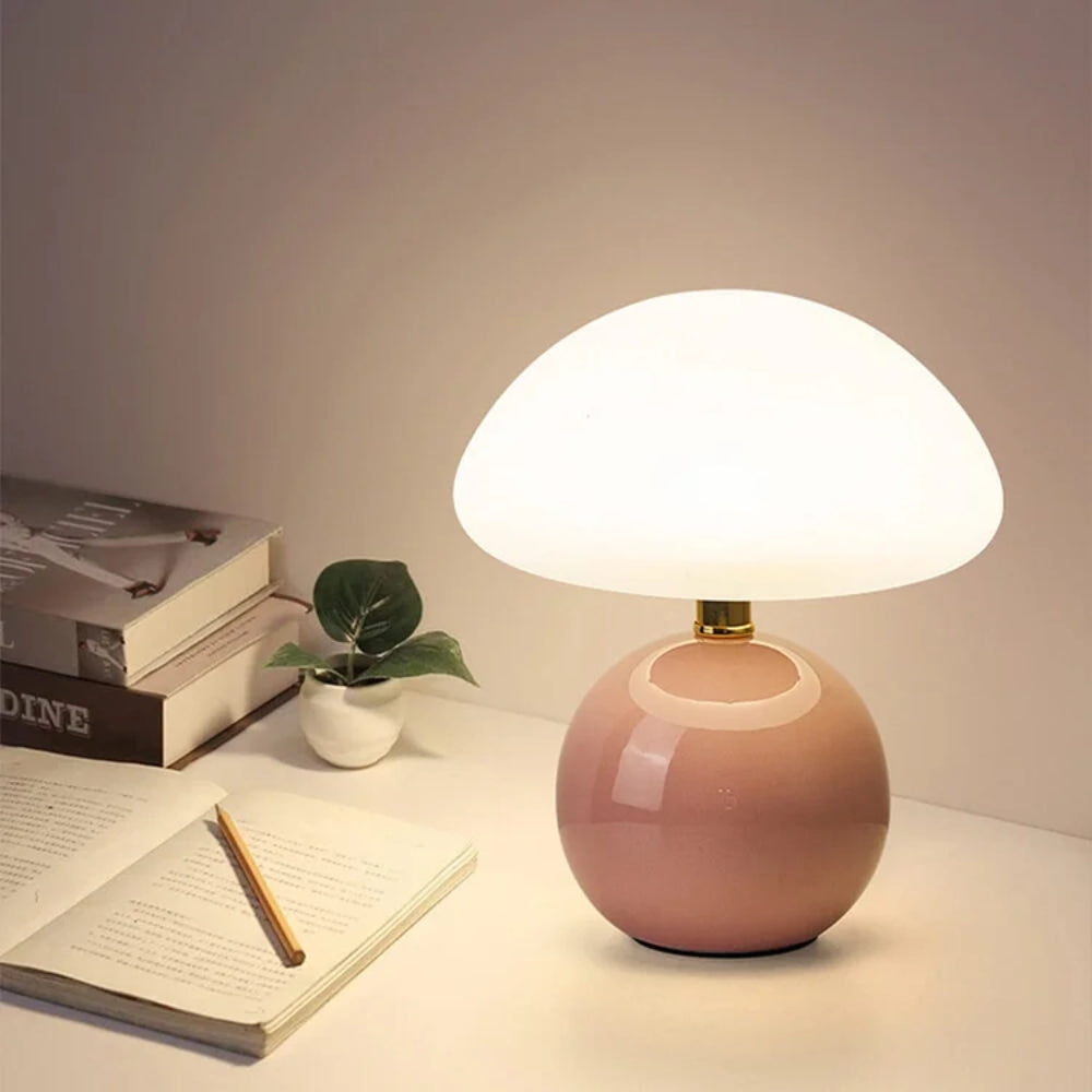 Modern Bedside Lamp – Decorative Mushroom Lighting with Soft Glow