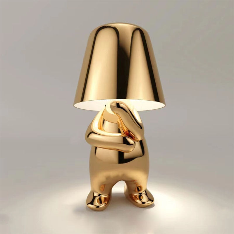 Portable LED Lamp – Adjustable Brightness with Warm White Glow