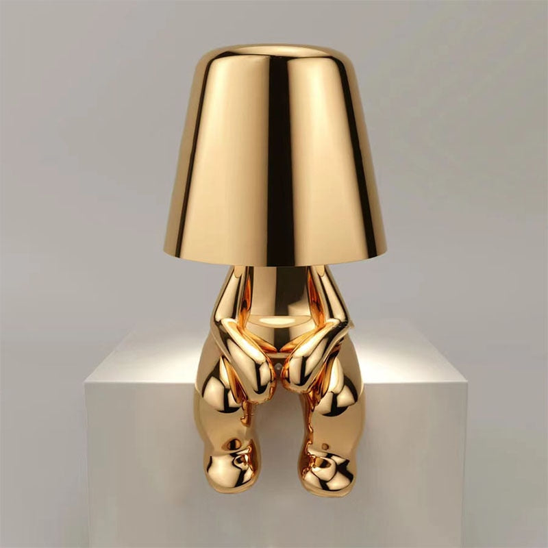 Portable LED Lamp – Adjustable Brightness with Warm White Glow