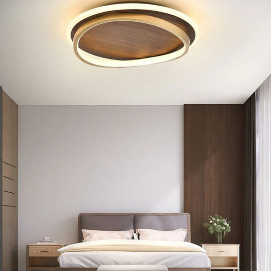 Scandinavian LED Ceiling Lamp – Round Design with Soft Glow Ring