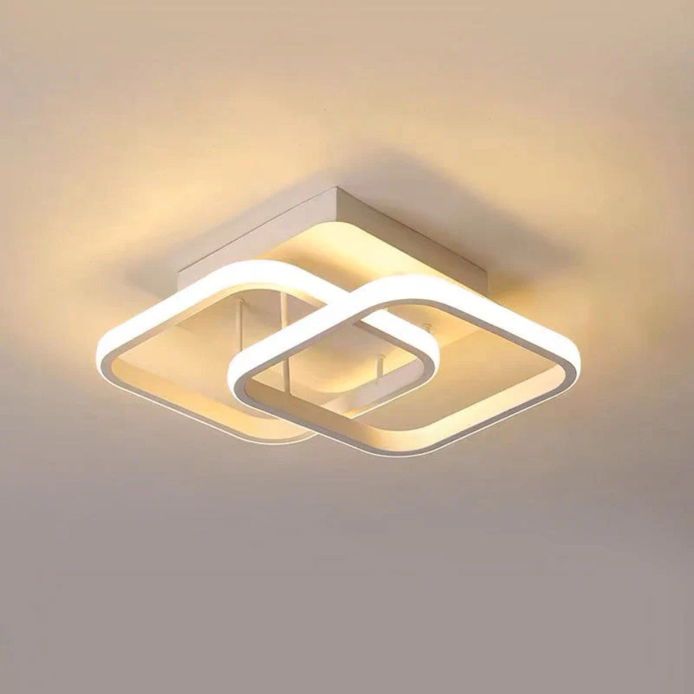 Sculptural LED Ceiling Lamp – Modern Geometric Light