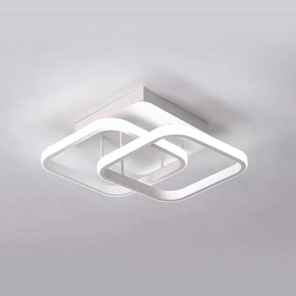 Sculptural LED Ceiling Lamp – Modern Geometric Light