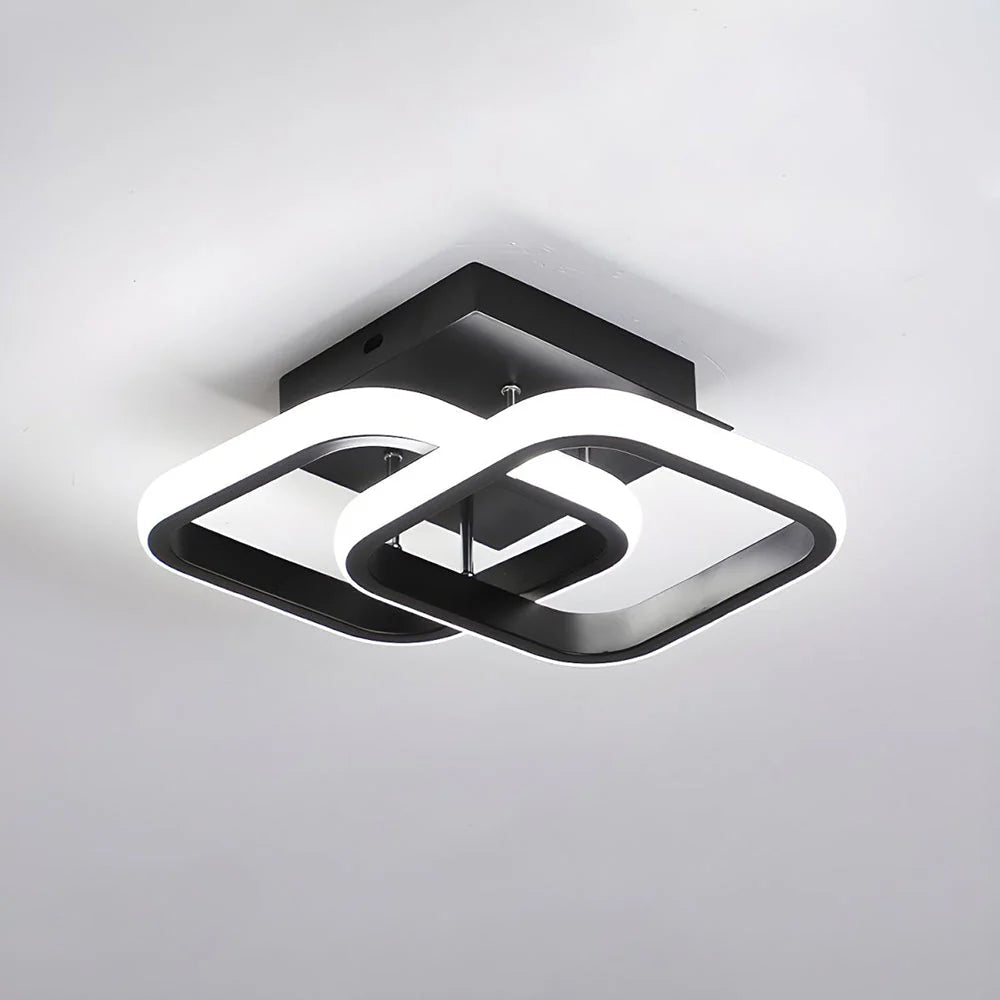Sculptural LED Ceiling Lamp – Modern Geometric Light