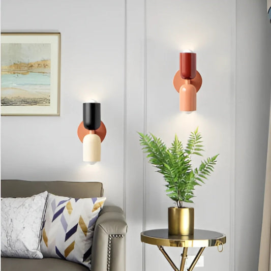 Slim LED Wall Lamp –  Round Tablet Design for Indoor Use