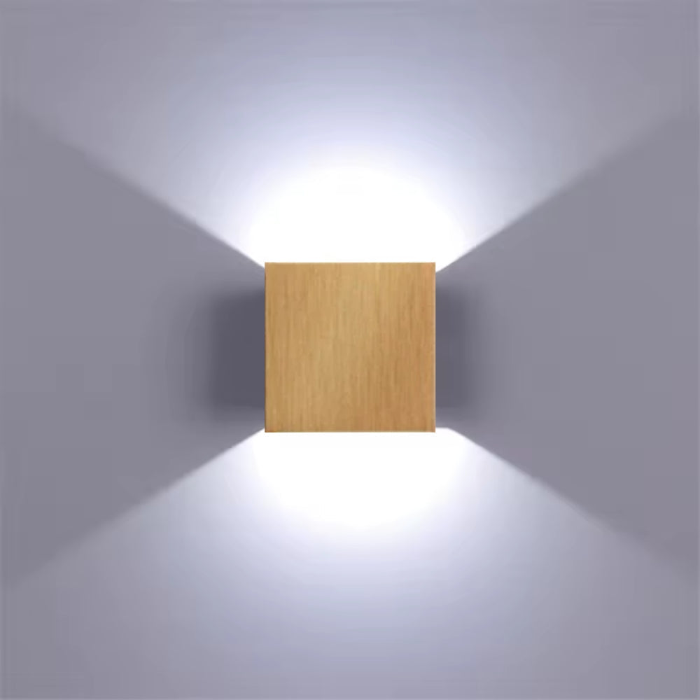 Square Wall Sconce – Adjustable Dual Light Colour